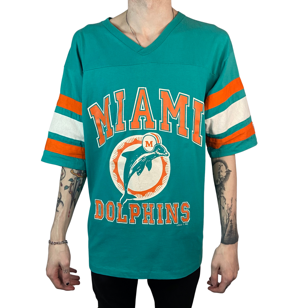 Vintage Miami Dolphins 90s Champion Brand Jersey Shirt Size X-Large -  ShopperBoard