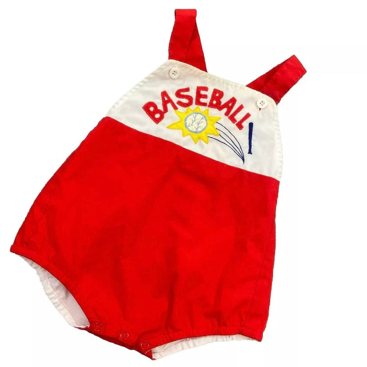 Hush Puppies Boyswear Vintage Baby 6-9 Mo. Baseball 2 Pc. Set Romper And Jacket