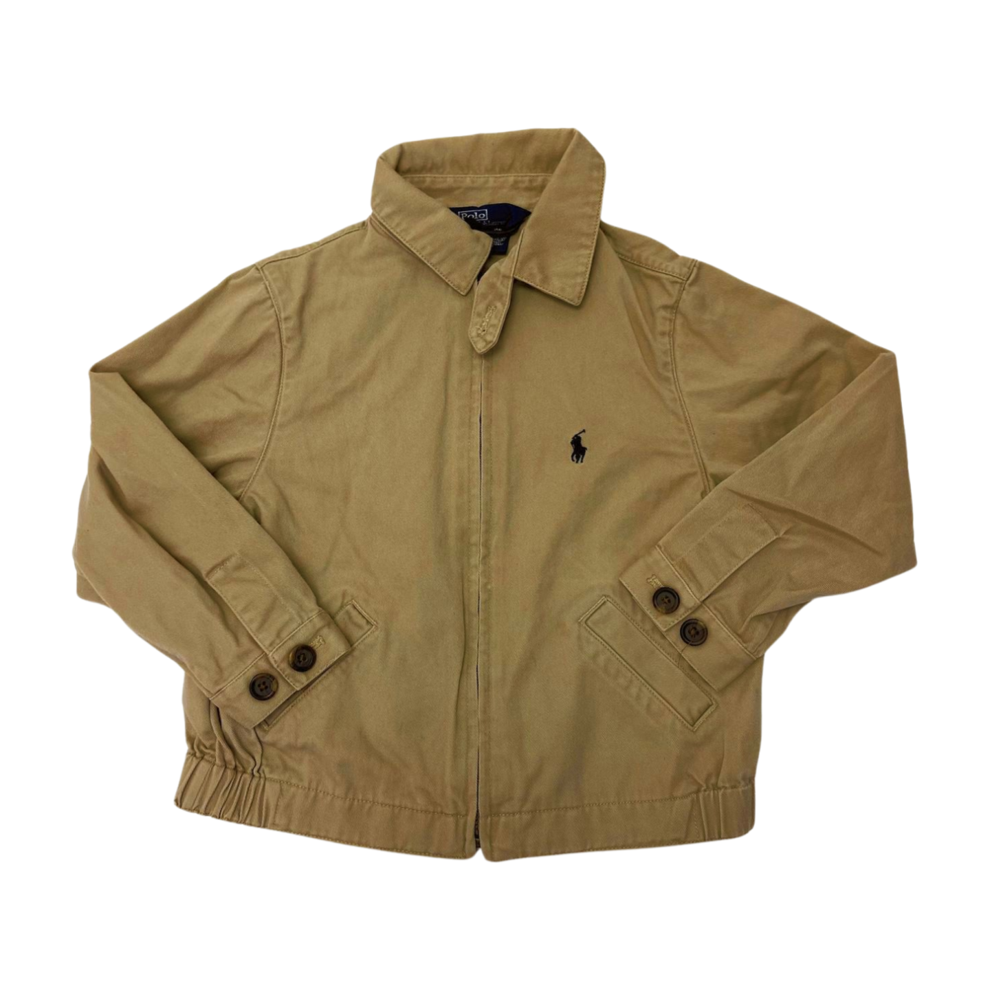 POLO RALPH LAUREN VINTAGE KHAKI BOMBER JACKET TODDLER 3T