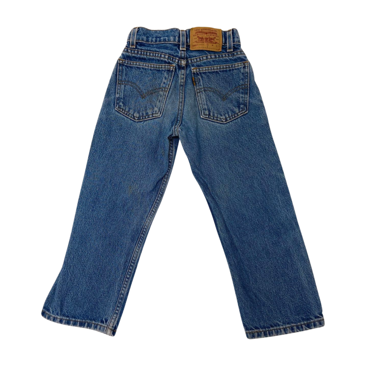 LEVIS DARK WASH VINTAGE ORANGE TAB KIDS YOUTH REGULAR 6