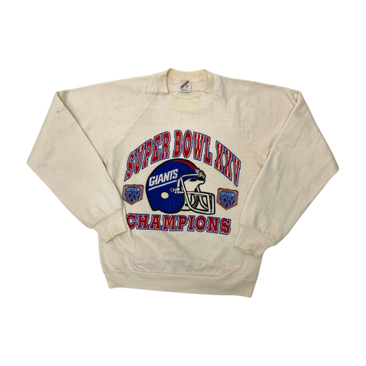 SUPERBOWL XXV NEW YORK GIANTS CHAMPIONS 1991 VINTAGE CREWNECK SWEATSHIRT SIZE SMALL 34-36