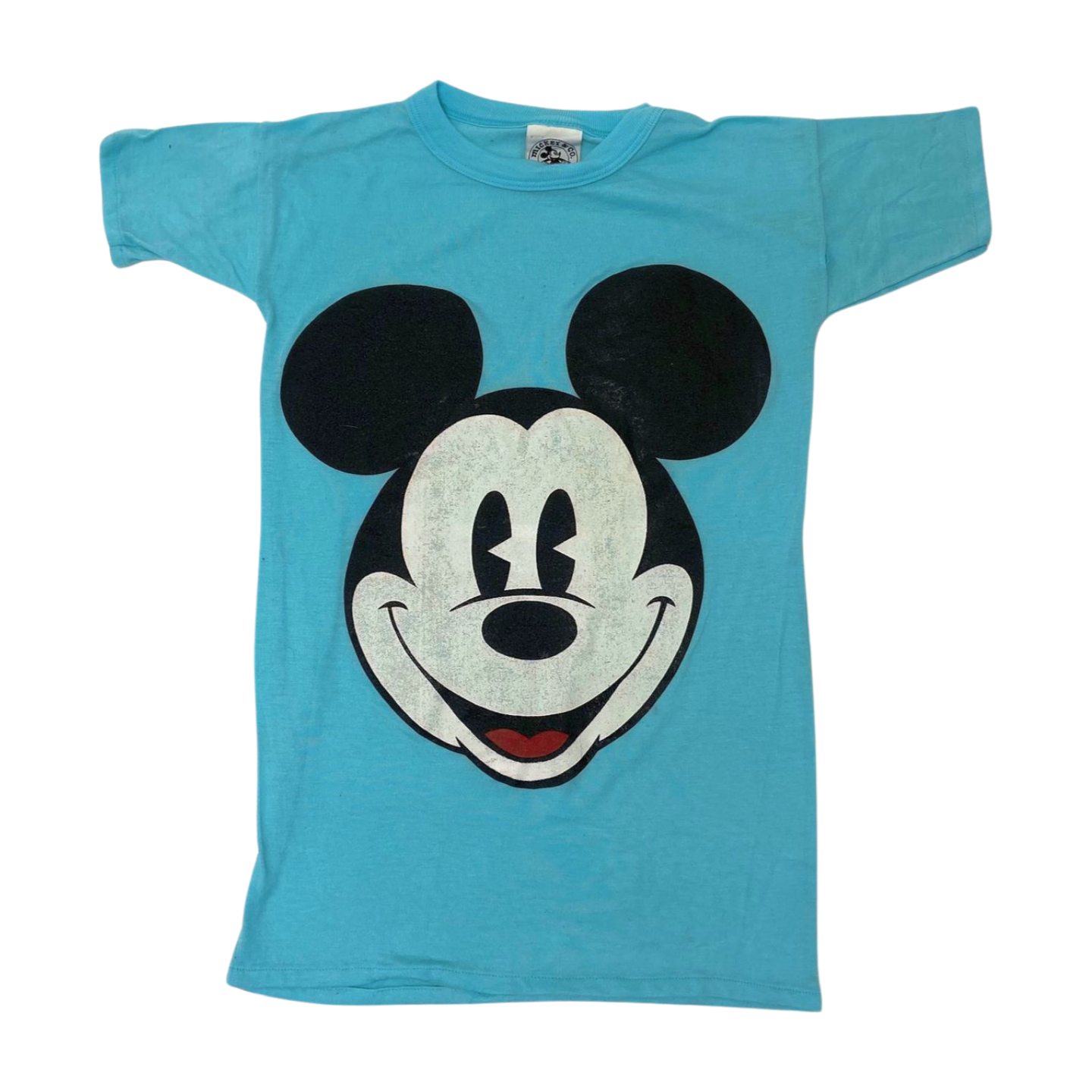 DISNEY VINTAGE MICKEY MOUSE FACE WOMAN'S T-SHIRT SIZE SMALL