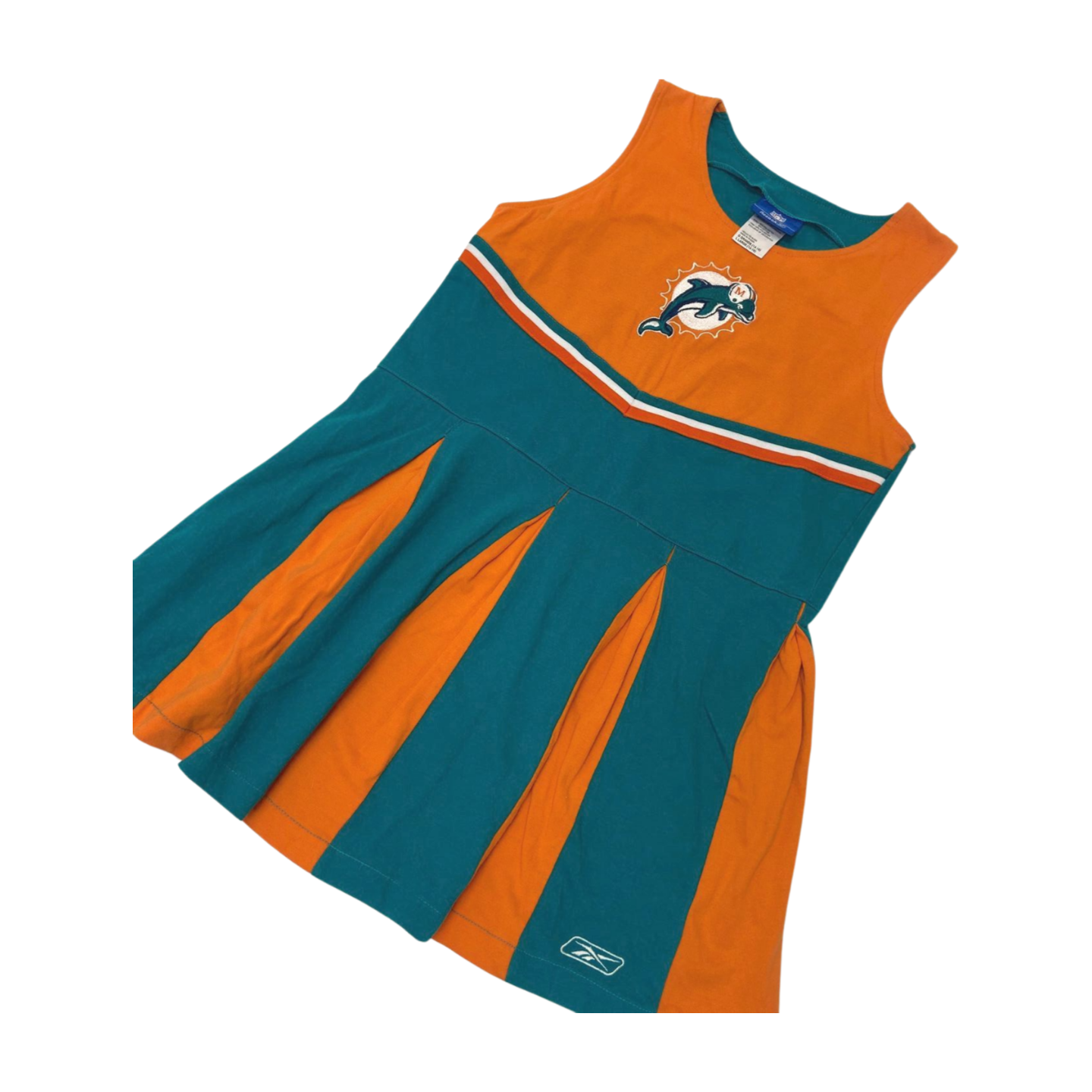 MIAMI DOLPHINS VINTAGE REEBOK VARSITY CHEER GIRLS DRESS SIZE LARGE 14-16