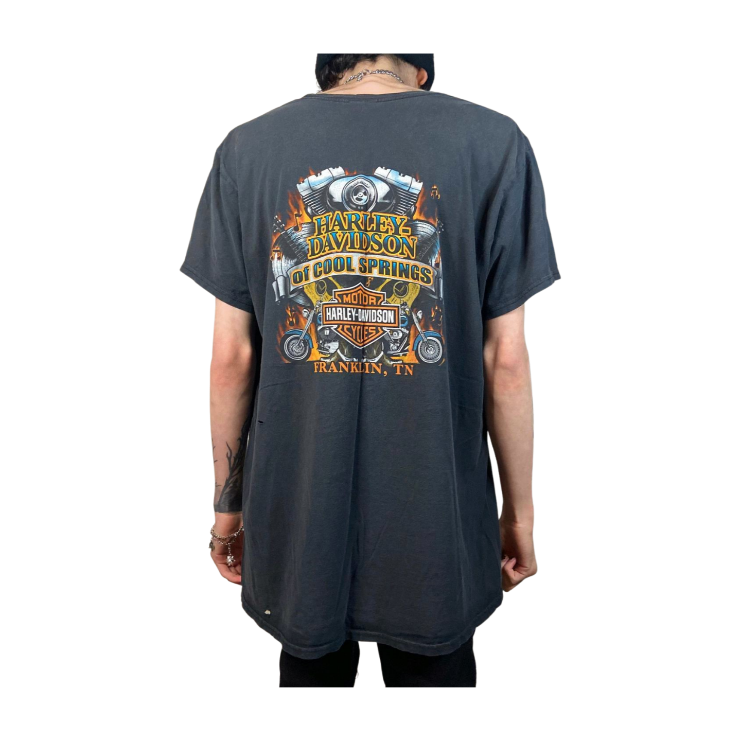 HARLEY DAVIDSON 2014 FRANKLIN TENNESEE GRAPHIC PRINT T-SHIRT SIZE LARGE