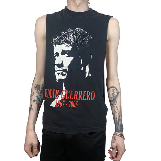 EDDIE GUERRERO 2005 MEMORIAL VIVA LA RAZA CUTOFF T-SHIRT TANK TOP SIZE SMALL