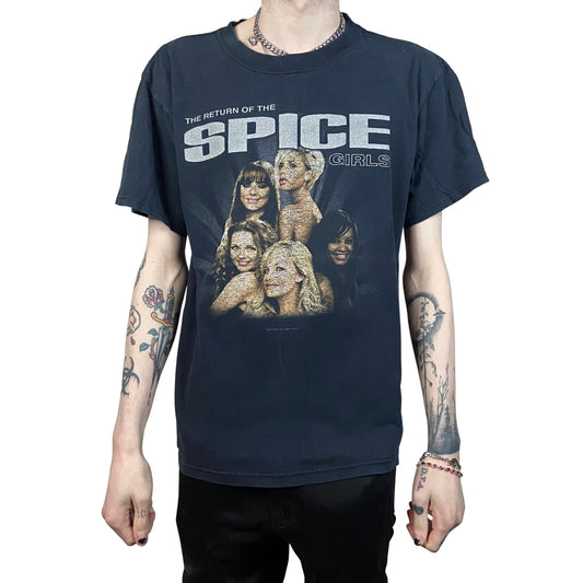 SPICE GIRLS 2007/2008 GRAPHIC PRINT RETURN OF THE SPICE TOUR T-SHIRT SIZE MEDIUM