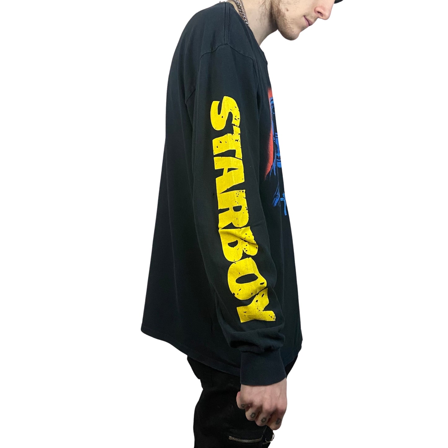 THE WEEKND XO STARBOY LONG SLEEVE SIZE XL GRAPHIC PRINT T-SHIRT