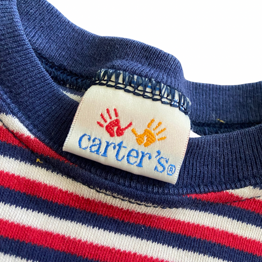 VINTAGE CARTER’S HANDS TAG 12-18 MONTHS STRIPED T-SHIRT