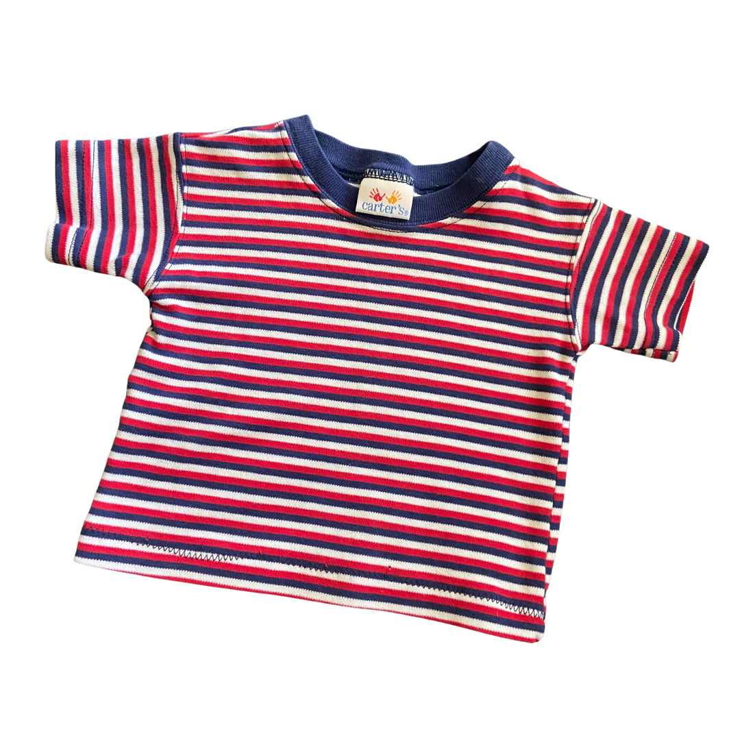 VINTAGE CARTER’S HANDS TAG 12-18 MONTHS STRIPED T-SHIRT