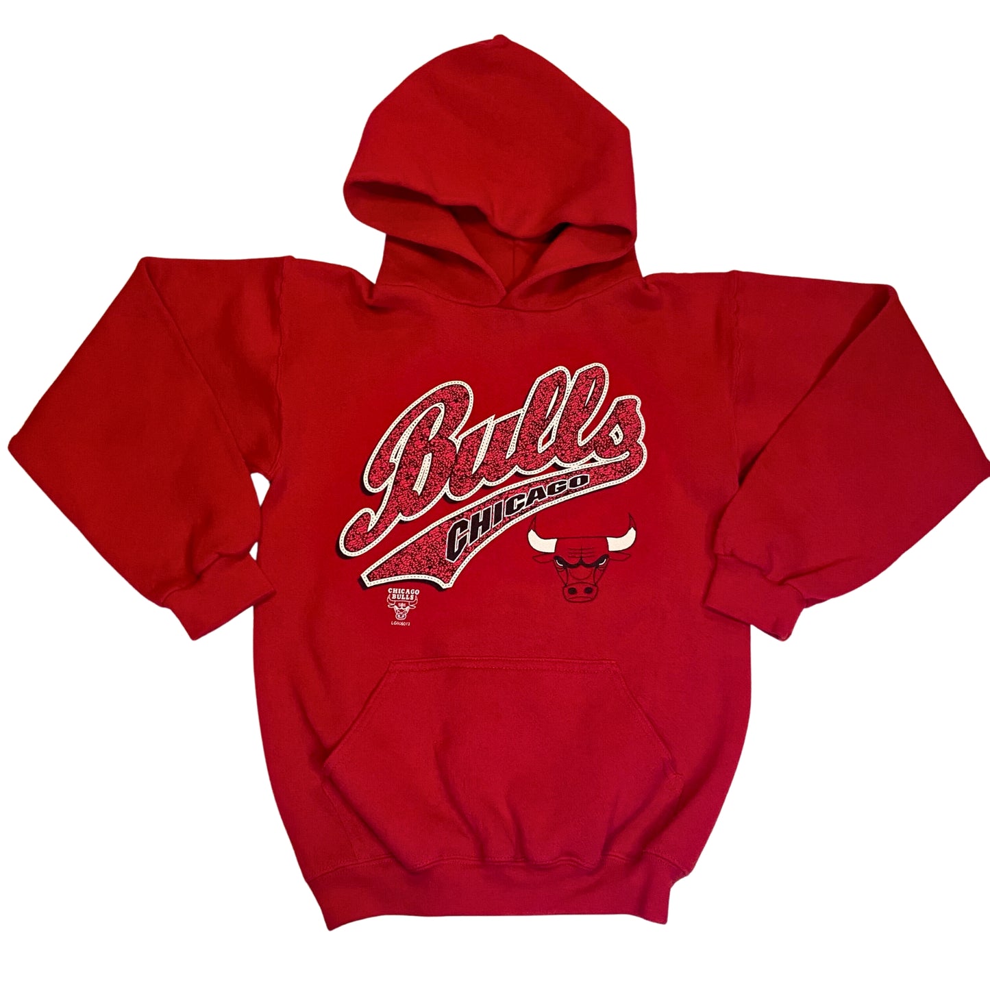 CHICAGO BULLS LOGO ATHLETIC VINTAGE YOUTH HOODIE SIZE M 10-12