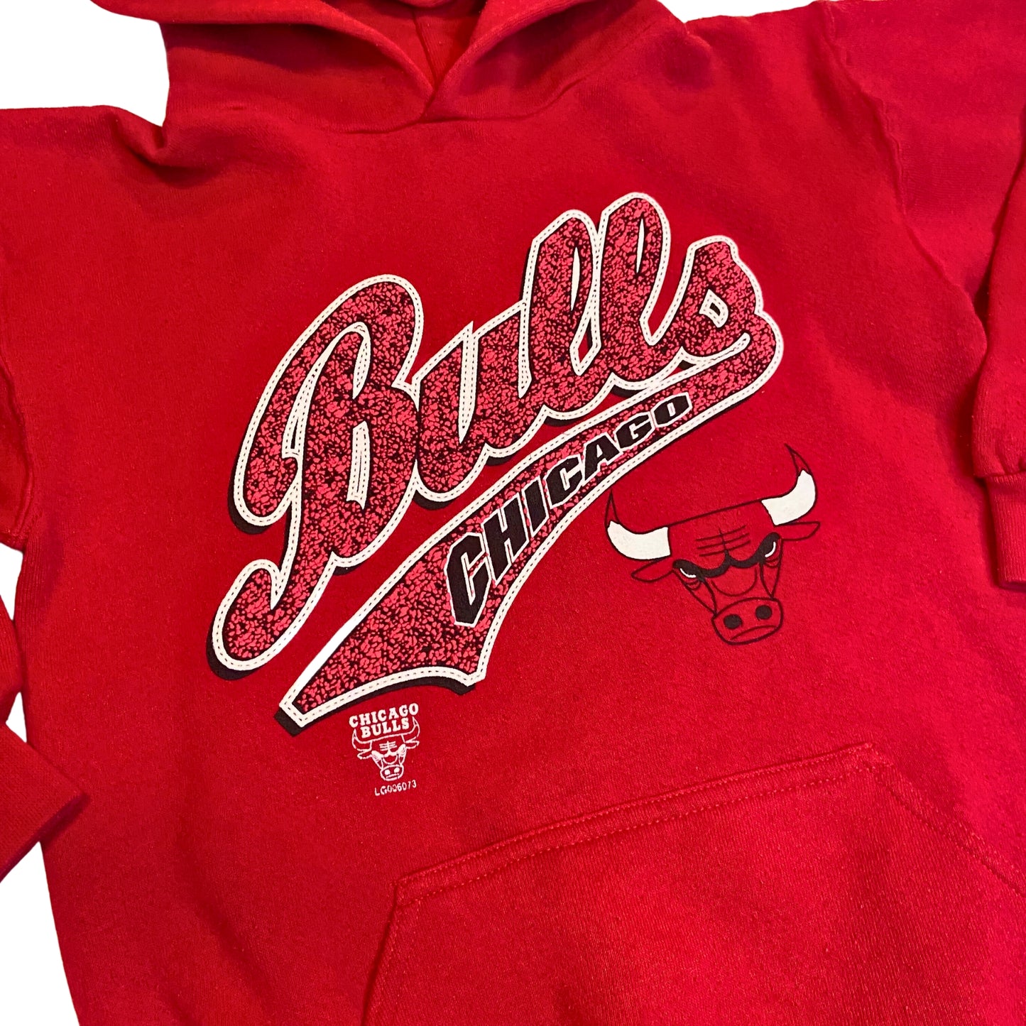 CHICAGO BULLS LOGO ATHLETIC VINTAGE YOUTH HOODIE SIZE M 10-12