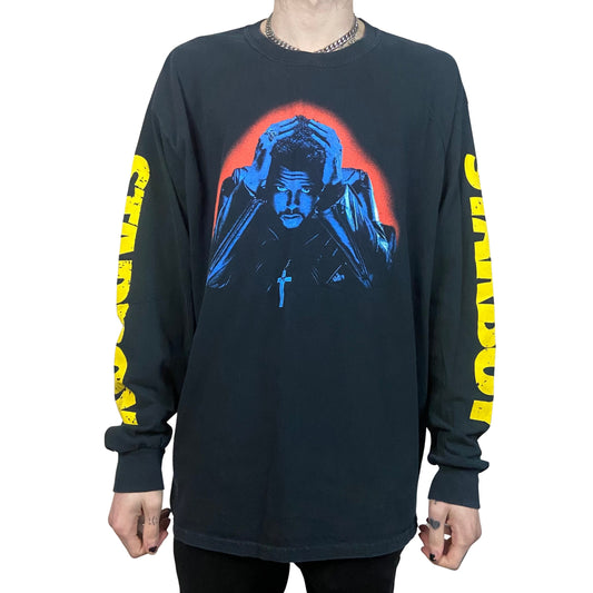 THE WEEKND XO STARBOY LONG SLEEVE SIZE XL GRAPHIC PRINT T-SHIRT