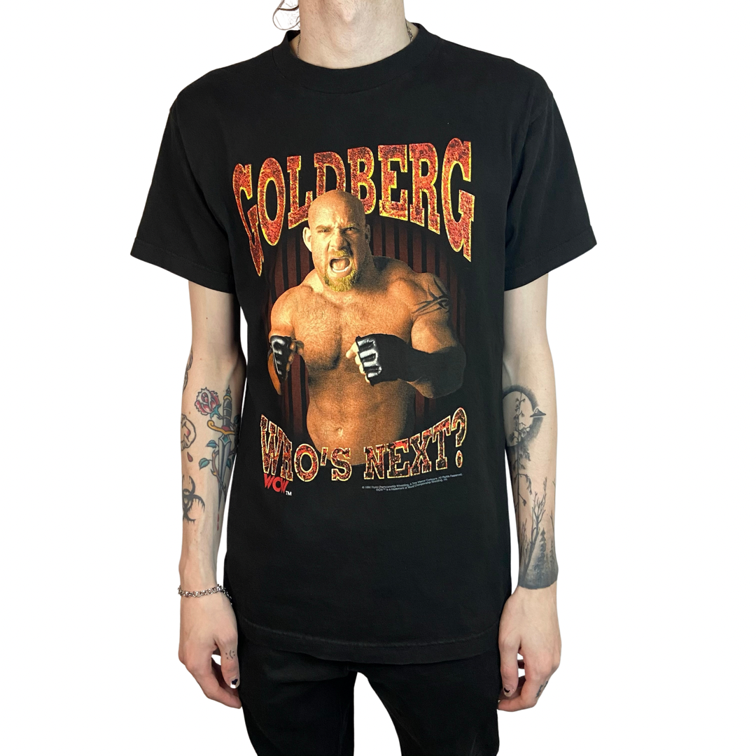 1998 WCW GOLDBERG "WHO'S NEXT?" SIZE MEDIUM T-SHIRT