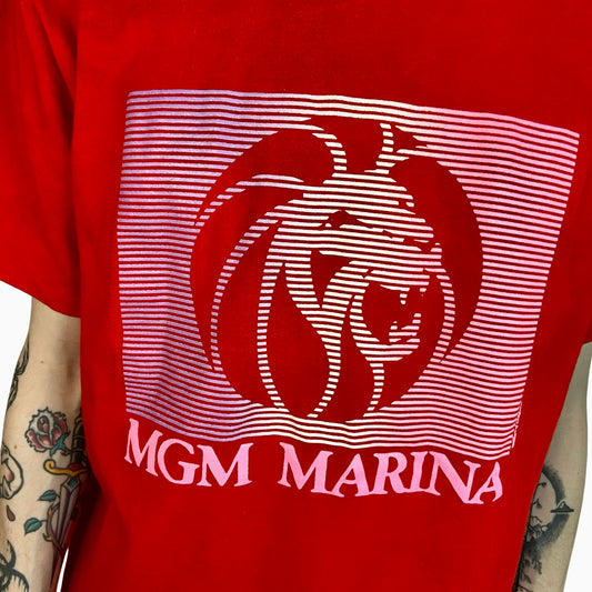 MGM MARINA (MGM GRAND) VINTAGE SINGLE STITCH MADE IN USA SIZE LARGE T-SHIRT