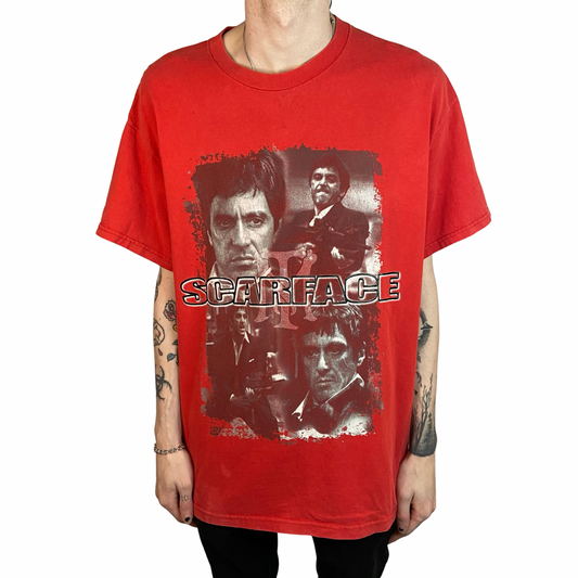 SCARFACE MOVIE PROMO TONY MONTANA GRAPHIC PRINT SIZE XL T-SHIRT