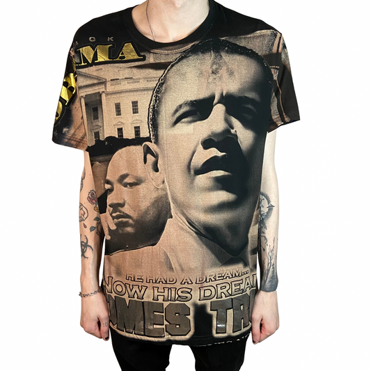 2008 BARACK OBAMA MARTIN LUTHER KING "HE HAD A DREAM..." SIZE XL T-SHIRT