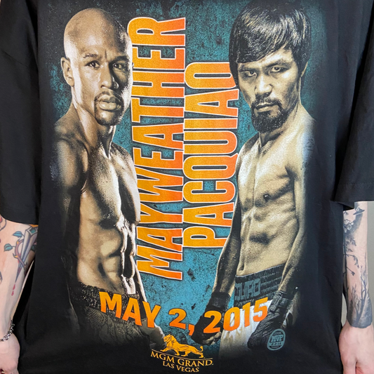 MAYWEATHER VS. PACQUIAO MGM GRAND LAS VEGAS 2015 SIZE 2XL T-SHIRT