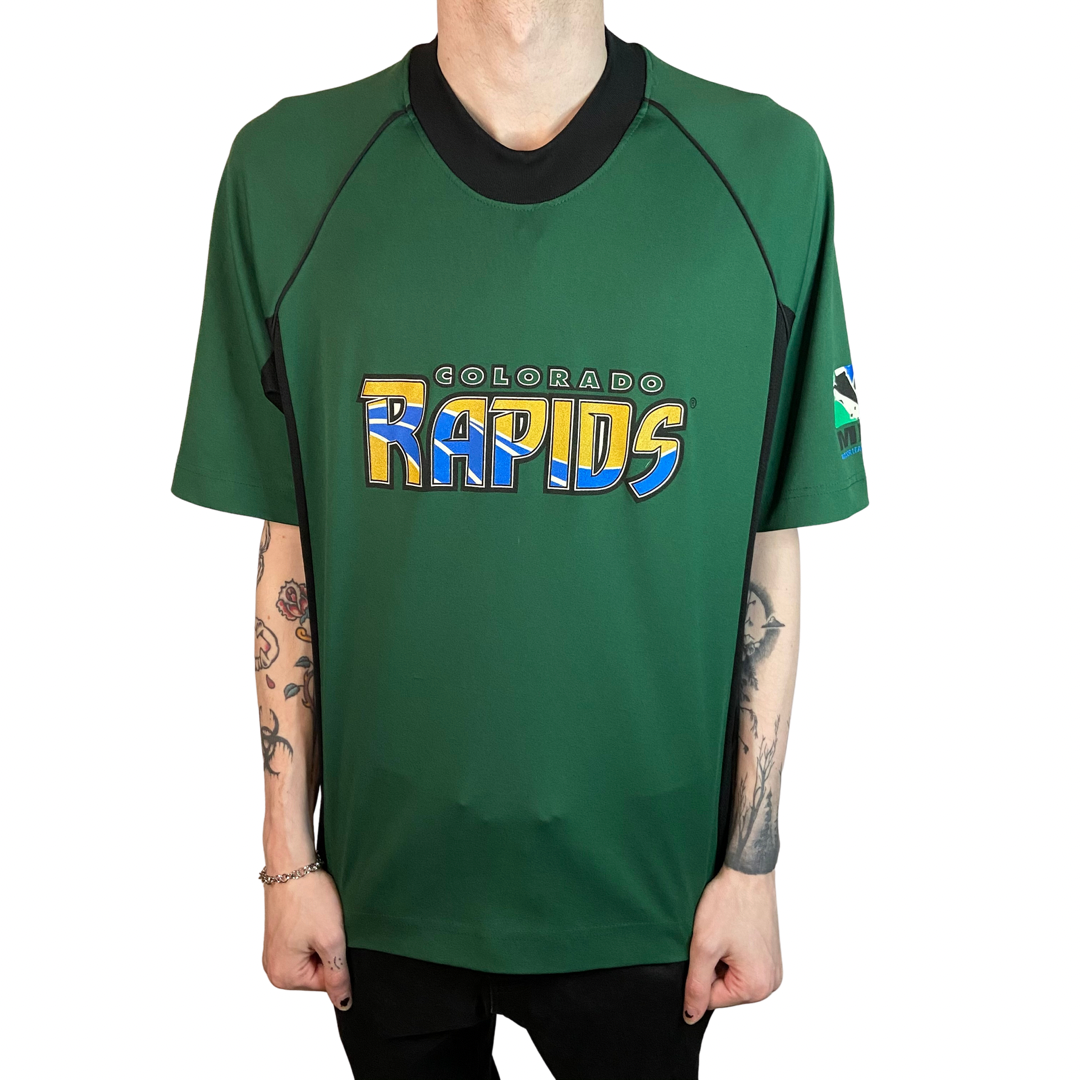 2001/2002 MLS COLORADO RAPIDS SIZE MEDIUM KAPPA SOCCER JERSEY