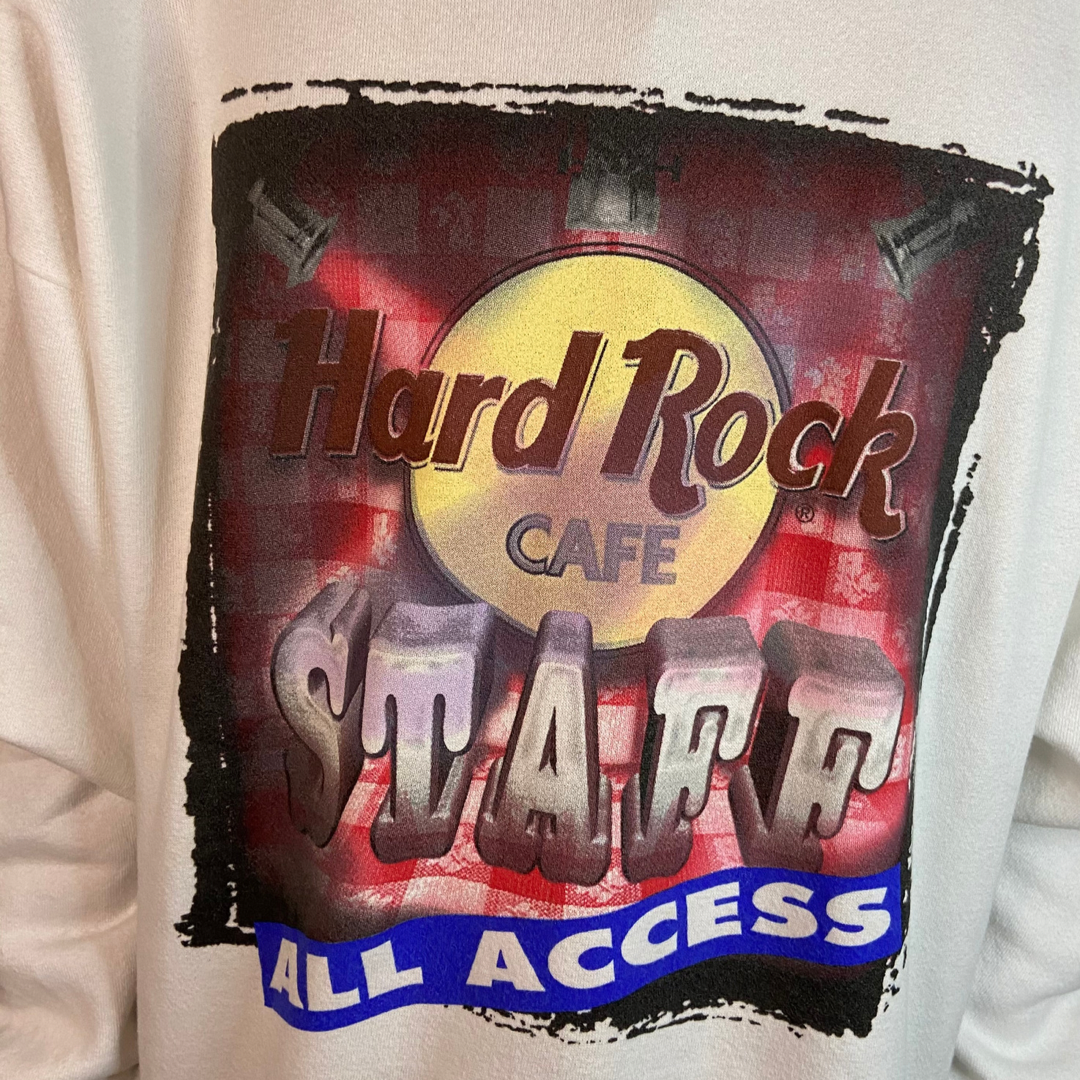 HARD ROCK CAFE STAFF ALL ACCESS VINTAGE CREWNECK SWEATSHIRT