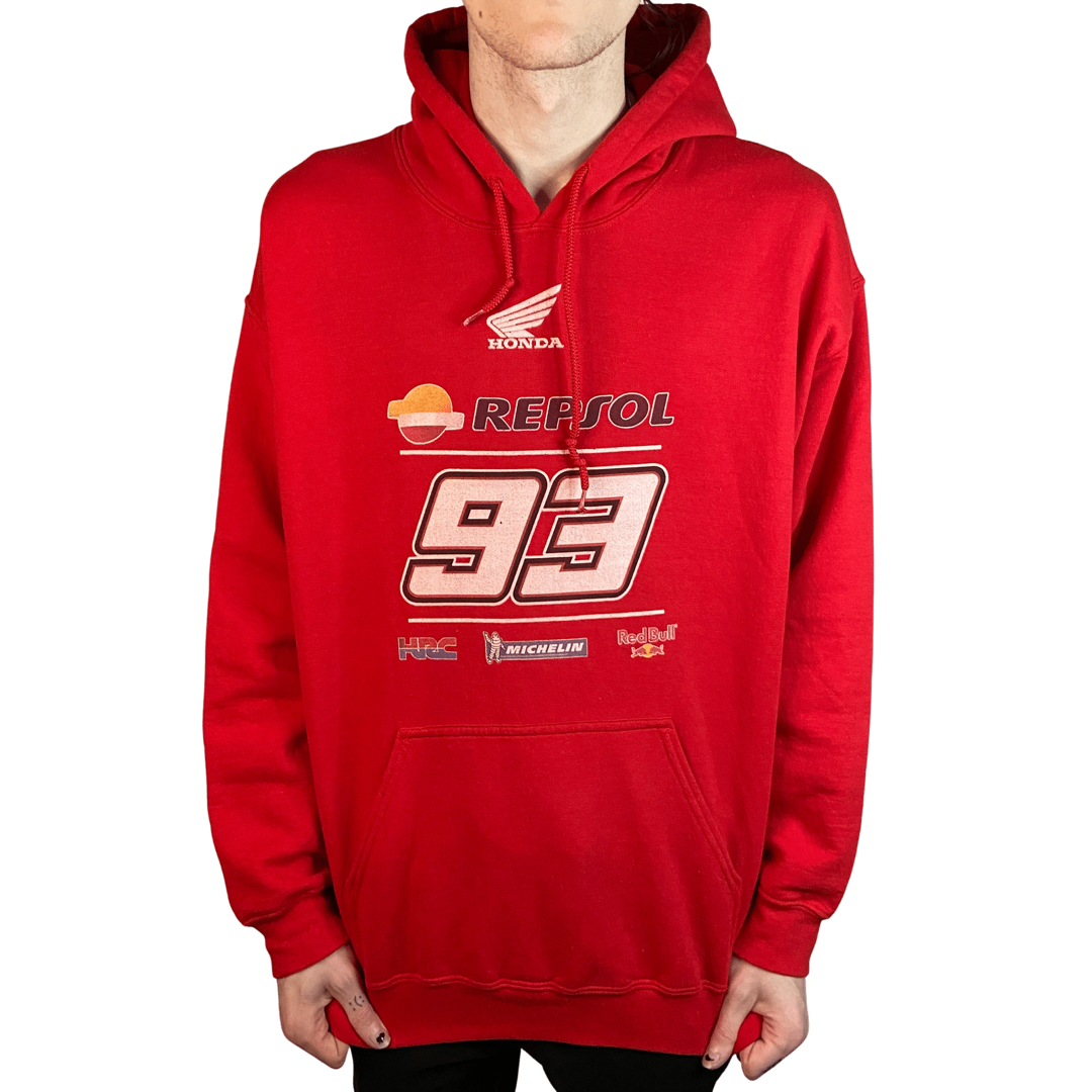 HONDA RACING LOGO PRINT SIZE MEDIUM PULLOVER HOODIE