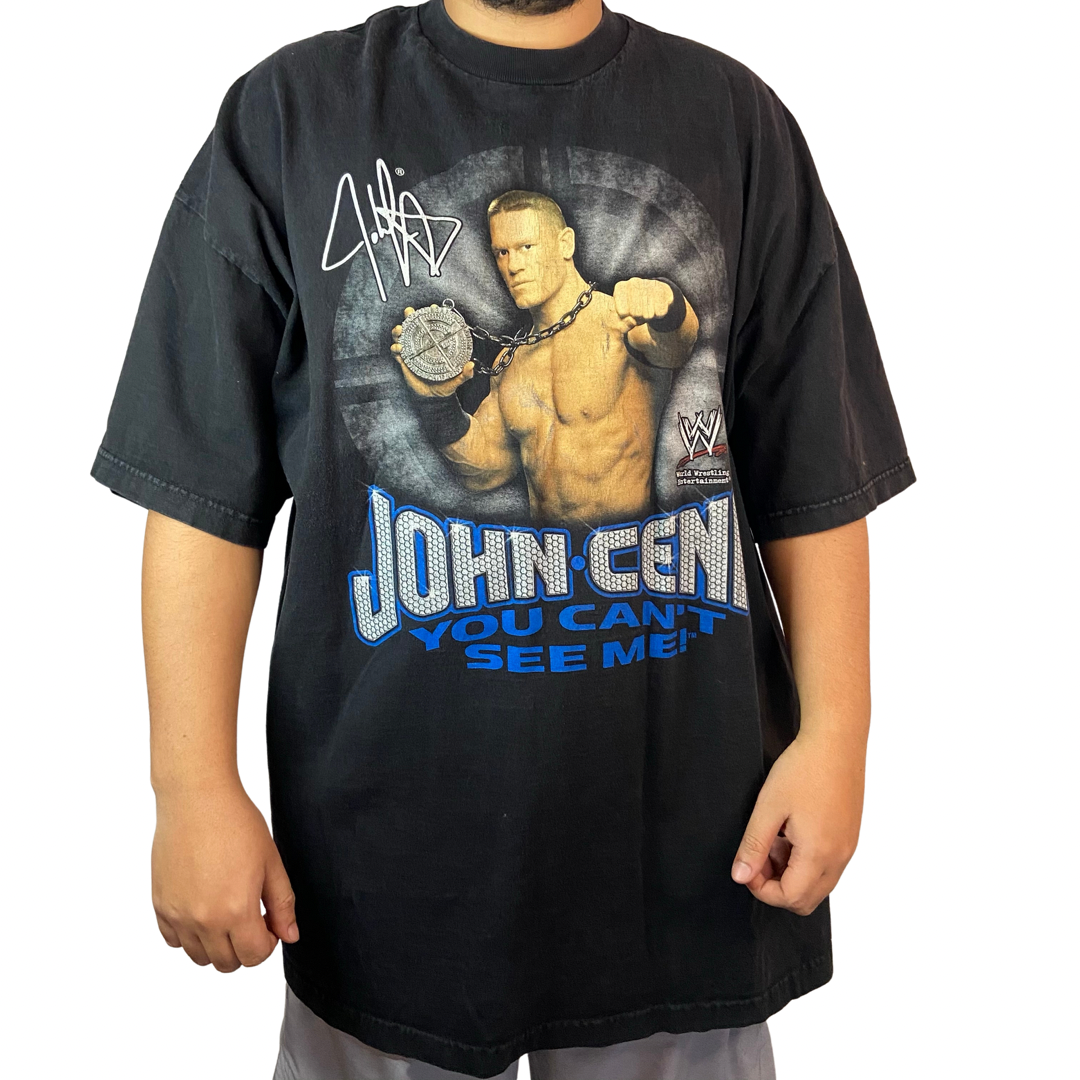 JOHN CENA YOU CAN'T SEE ME! WWE GRAPHIC PRINT SIZE 3XLT T-SHIRT