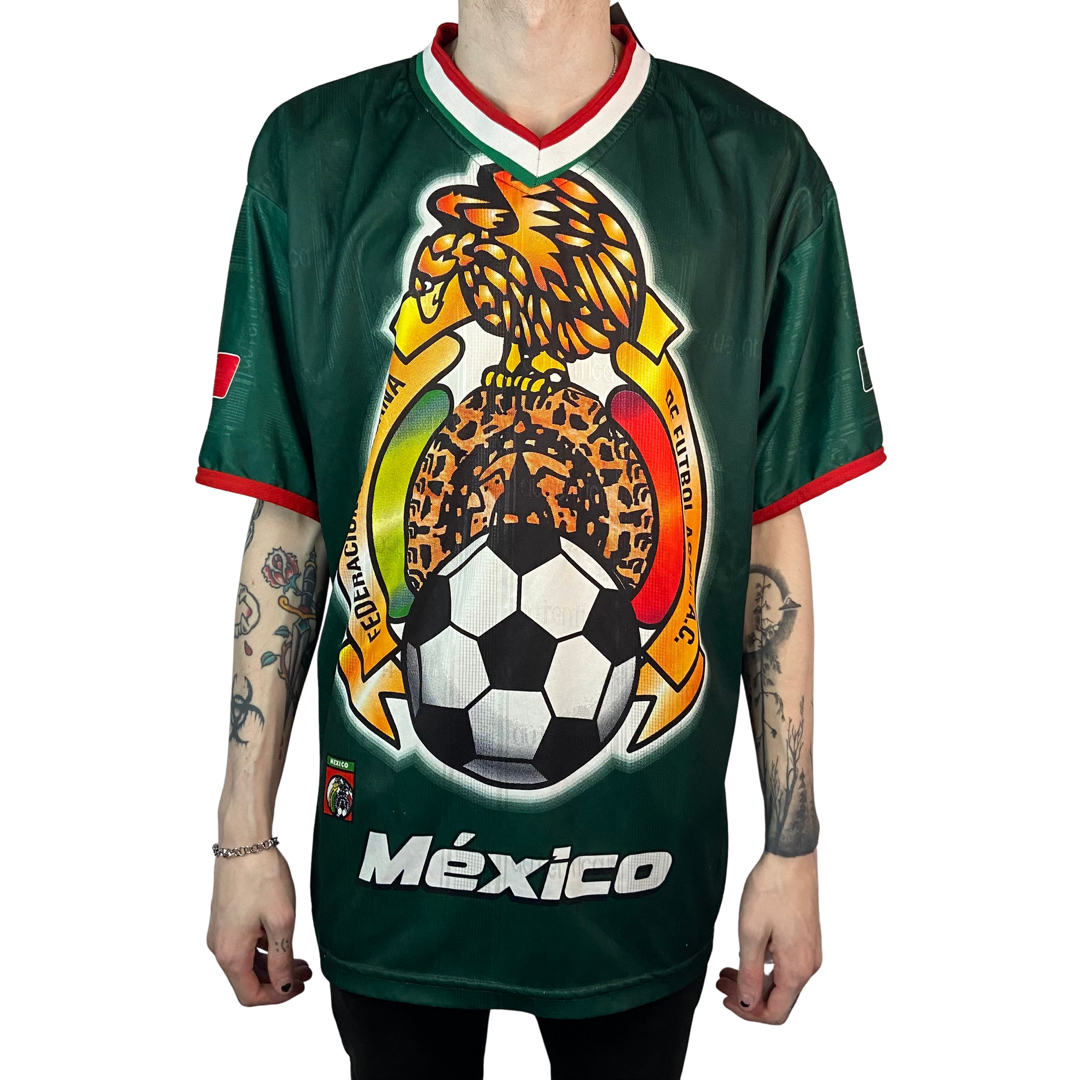 2002 WORLD CUP MEXICO CELEBRATION SOCCER JERSEY SIZE LARGE SHIRT