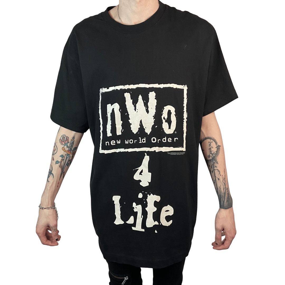 1998 NWO 4 LIFE WWE NEW WORLD ORDER WRESTLING SIZE LARGE T-SHIRT