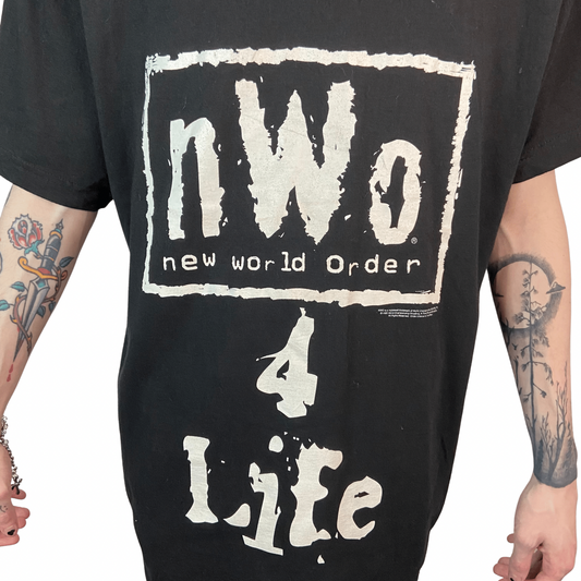 1998 NWO 4 LIFE WWE NEW WORLD ORDER WRESTLING SIZE LARGE T-SHIRT