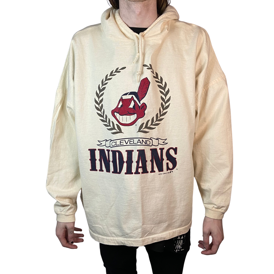 MLB CLEVELAND INDIANS 1989 JOSTENS SPORTSWEAR SIZE XL HOODIE