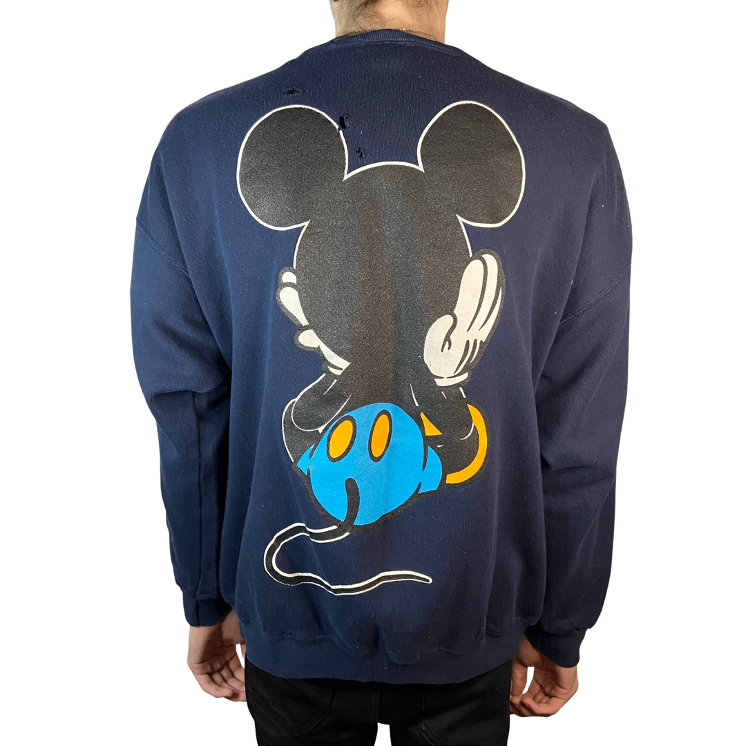 MICKEY & CO. MICKEY MOUSE DOUBLE SIDED VINTAGE CREWNECK SIZE XL SWEATSHIRT