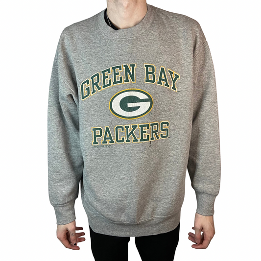 GREENBAY PACKERS (GRAY) 1999 VINTAGE FRUIT OF THE LOOM SIZE XL CREWNECK SWEATSHIRT