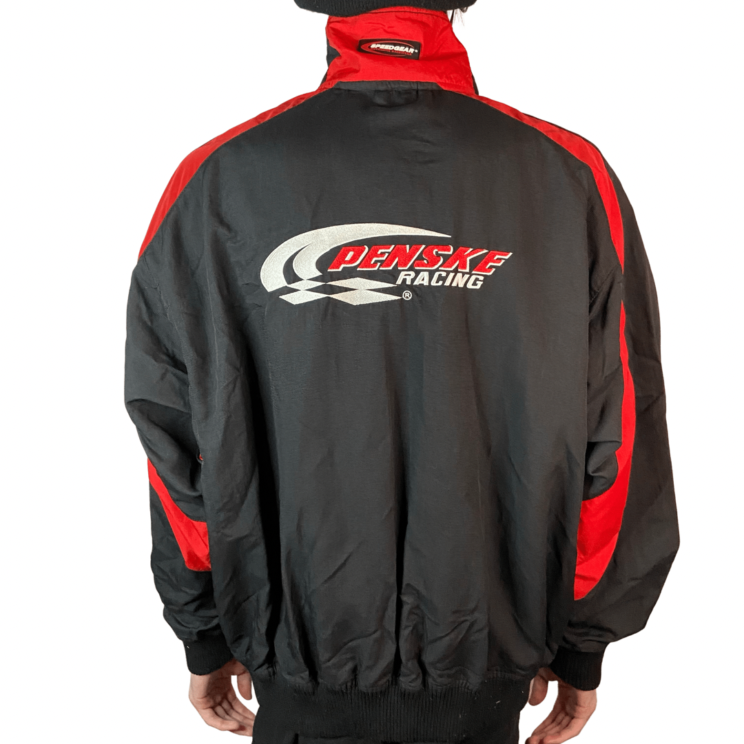 PENSKE RACING FULL ZIPPER BLACK AND RED SIZE MEDIUM JACKET