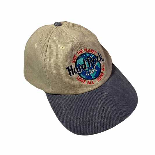 HARD ROCK CAFE SAVE THE PLANET BALTIMORE KHAKI SNAP BACK ONE SIZE CAP